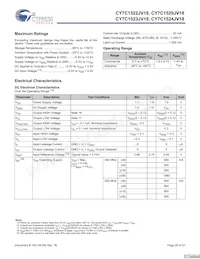 CY7C1523JV18-300BZXC Datasheet Page 20