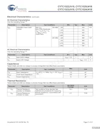 CY7C1523JV18-300BZXC Datasheet Page 21