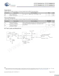 CY7C1545KV18-450BZC Datasheet Page 22