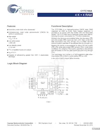 CY7C168A-20PXC Datenblatt Cover