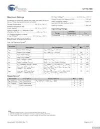 CY7C188-20VC數據表 頁面 4