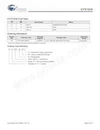 CY7C197N-25PXC Datasheet Page 9