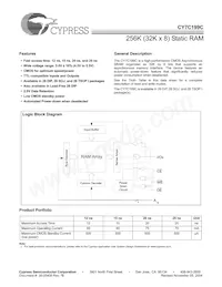 CY7C199CL-15VXCT Datenblatt Cover