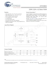 CY7C199CN-12VXAT Datenblatt Cover