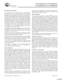 CY7C2565KV18-500BZXC Datenblatt Seite 9