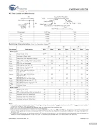 CYK256K16SCBU-70BVXI Datasheet Page 4