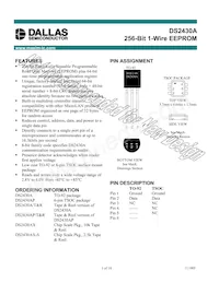 DS2430AX-S/T&R Datasheet Cover