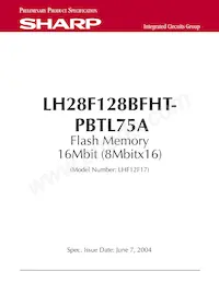 F128BFHTPTTL75A Datasheet Copertura