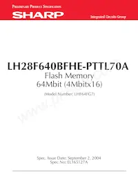 F640BFHEPTTL70A Datasheet Cover