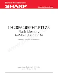 F640SPHT-PTLZ8 Datenblatt Cover