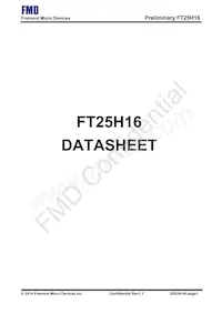 FT25H16T-RB Datasheet Cover