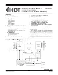 IDT70825S35PF8 Datenblatt Cover