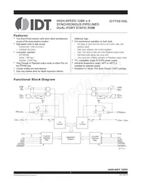 IDT709199L9PFI8 Datenblatt Cover
