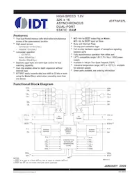 IDT70P27L12PFG Datenblatt Cover
