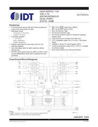 IDT70P27L12PFG 데이터 시트 표지