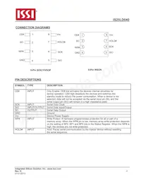 IS25LD040-JVLE-TR Datasheet Page 2