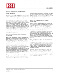 IS25LD040-JVLE-TR Datasheet Page 21