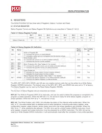 IS25LP128-JMLE Datasheet Pagina 12