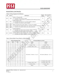 IS25LQ040-JBLE Datasheet Page 9