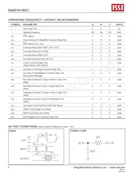 IS42S16100C1-7TLI-TR Datasheet Page 8