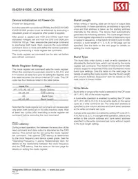 IS42S16100E-7TLI-TR Datasheet Page 21
