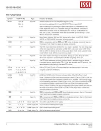 IS42S16400D-6BLI-TR Datasheet Page 4