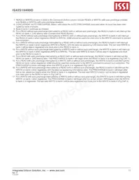 IS42S16400D-6BLI-TR Datasheet Page 11