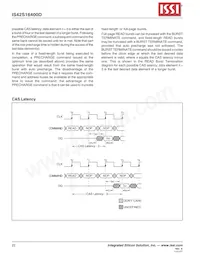 IS42S16400D-6BLI-TR Datasheet Page 22