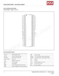 IS42S16800F-7BI Datasheet Page 4