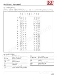 IS42S32400F-7BI Datasheet Page 4