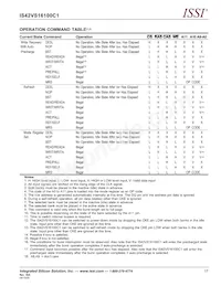 IS42VS16100C1-10TLI-TR Datasheet Page 17