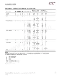 IS42VS16100C1-10TLI-TR Datasheet Page 19