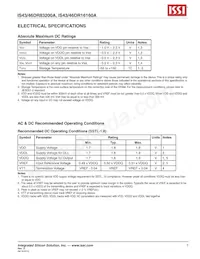 IS43DR16160A-5BBLI-TR Datasheet Page 7