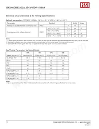 IS43DR16160A-5BBLI-TR Datasheet Page 16