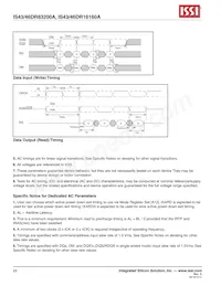 IS43DR16160A-5BBLI-TR Datasheet Page 22