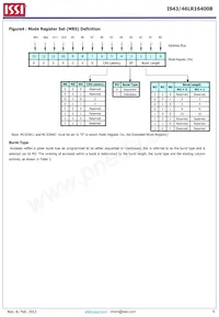 IS43LR16400B-6BLI-TR Datasheet Pagina 6