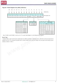 IS43LR16400C-6BLI Datasheet Pagina 6