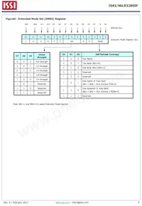 IS43LR32800F-6BL-TR Datasheet Page 9