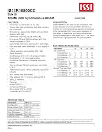 IS43R16800C-5TL Datasheet Copertura
