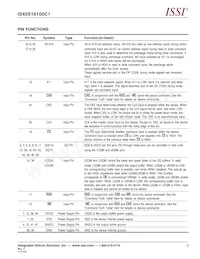 IS45S16100C1-7BLA1-TR Datasheet Page 3