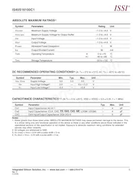 IS45S16100C1-7BLA1-TR Datasheet Page 5