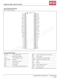 IS45S16100E-7TLA1-TR Datasheet Page 2
