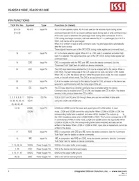IS45S16100E-7TLA1-TR Datasheet Page 4