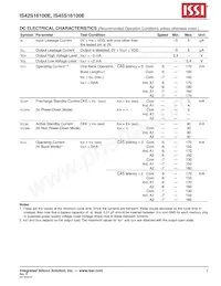IS45S16100E-7TLA1-TR Datasheet Page 7