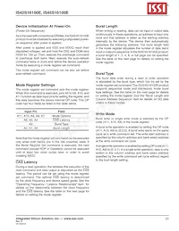 IS45S16100E-7TLA1-TR Datasheet Page 23