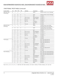 IS45S16320D-7CTLA2數據表 頁面 12