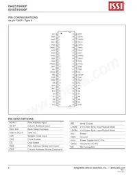 IS45S16400F-7BLA2-TR Datasheet Page 4