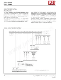 IS45S16400F-7BLA2-TR Datasheet Page 18