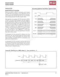 IS45S16400F-7BLA2-TR Datasheet Page 21