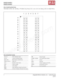 IS45S16400J-6TLA2-TR Datasheet Page 4